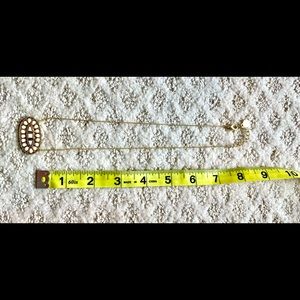 Fun gold and white summer necklace